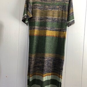 H&M Multicolor Striped and Metallic Dress (looks like “Missoni”) M